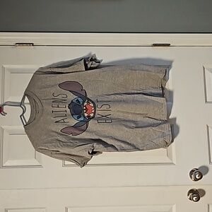 Size XL Disney "Aliens Exist" Stitch shirt.